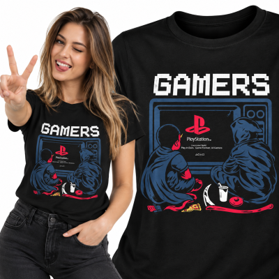 DAMSKA KOSZULKA ŚMIESZNA GAMERS